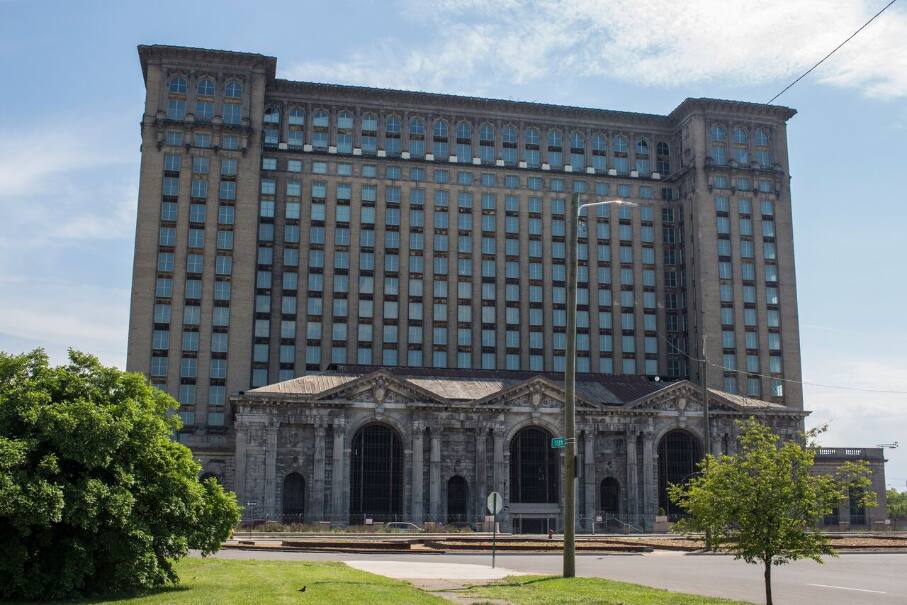 Michigan Central Station, present day. Michigan Central Station, present day.