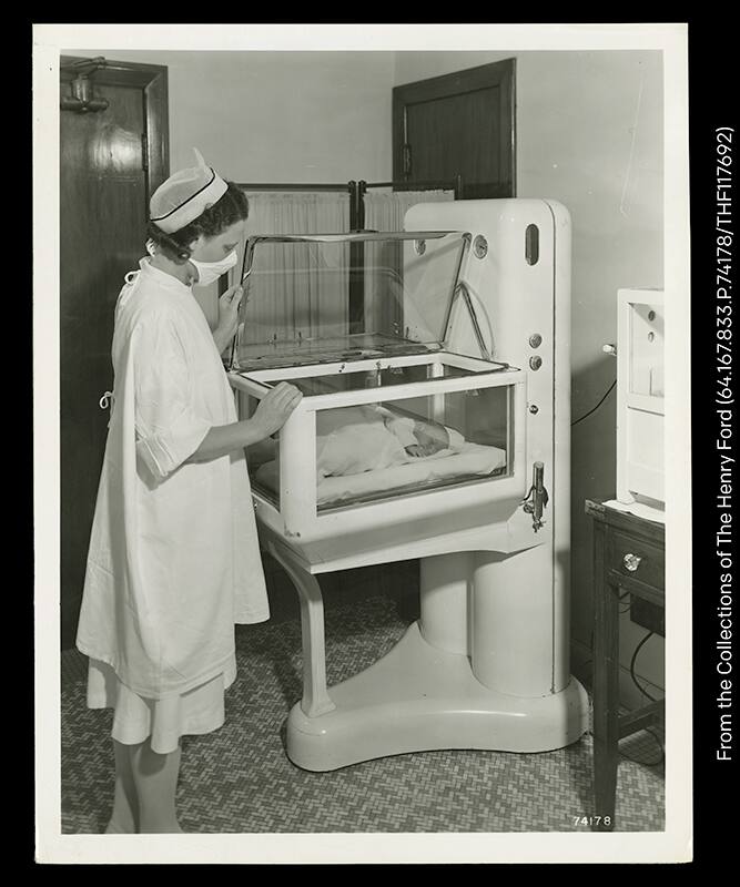 1940 portable infant incubator for rural hospitals developed by Ford engineers 1940 portable infant incubator for rural hospitals developed by Ford engineers