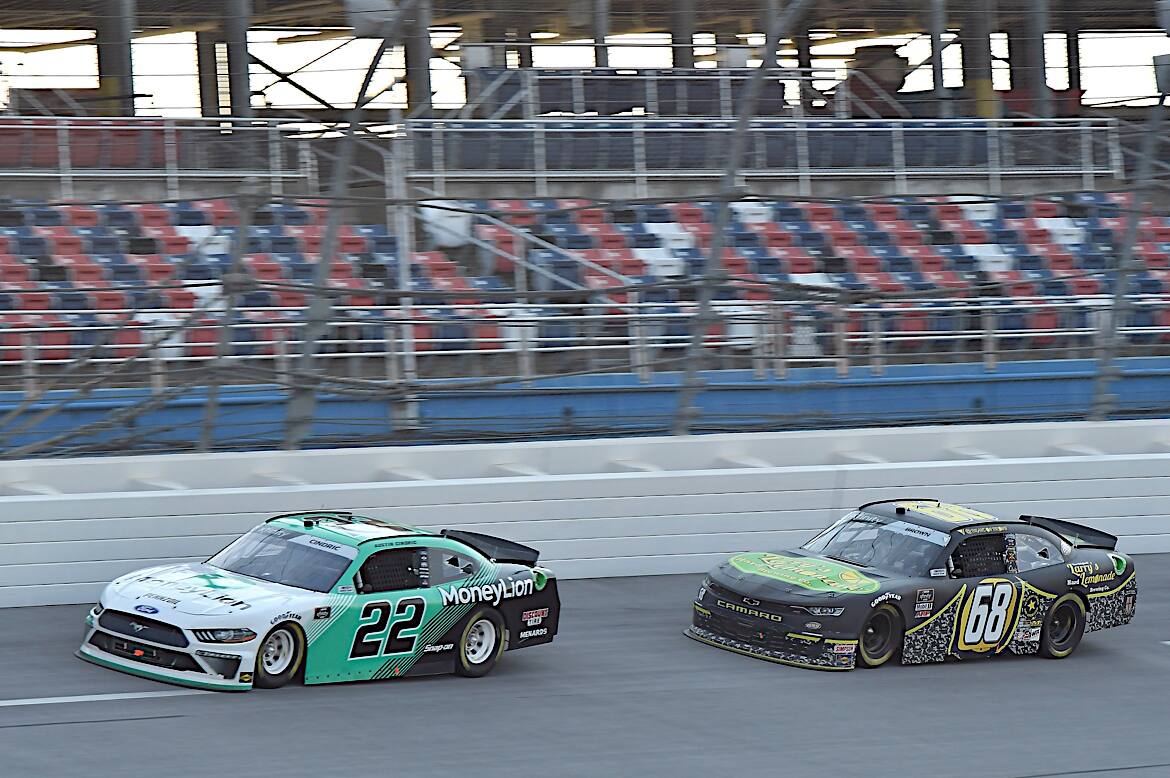 In Saturday's NASCAR Xfinity race, Team Penske's Austin Cindric (22) finished fourth to lead Ford. In Saturday's NASCAR Xfinity race, Team Penske's Austin Cindric (22) finished fourth to lead Ford.