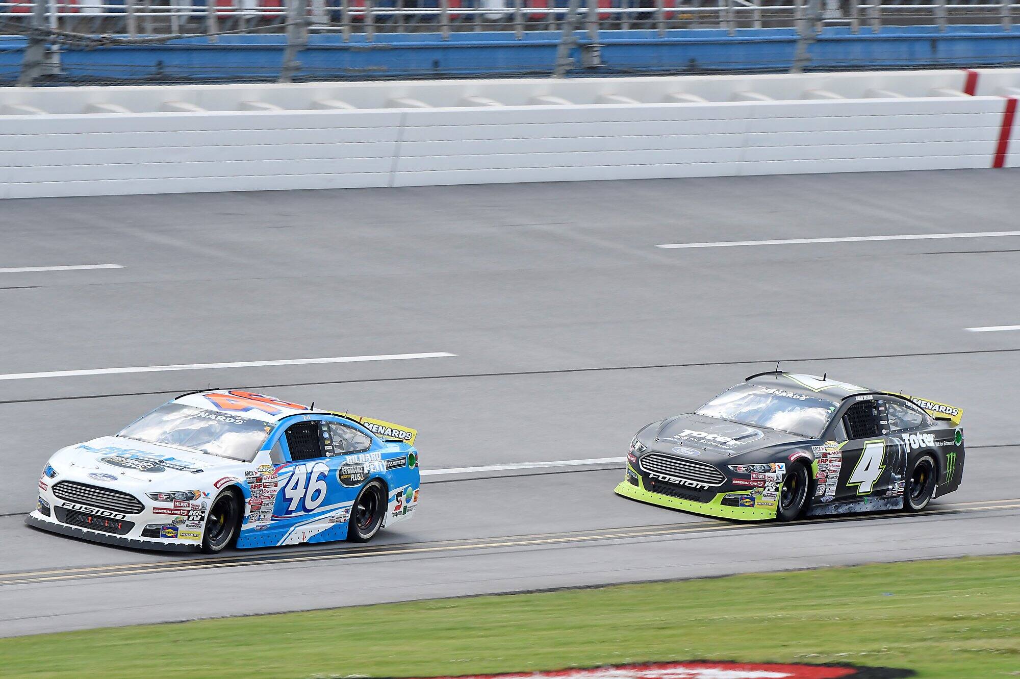 DGR-Crosley's Thad Moffitt (46) was sixth and Hailie Deegan (4) seventh in the ARCA Menards Series. DGR-Crosley's Thad Moffitt (46) was sixth and Hailie Deegan (4) seventh in the ARCA Menards Series.