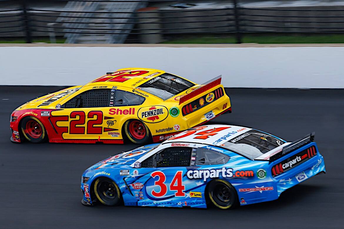 And Front Row Motorsports' Michael McDowell (34) was seventh. And Front Row Motorsports' Michael McDowell (34) was seventh.