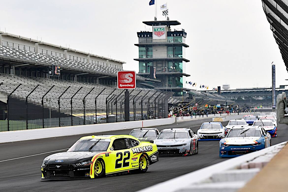 Penske's Austin Cindric was a contender all day before finishing fifth. Penske's Austin Cindric was a contender all day before finishing fifth.