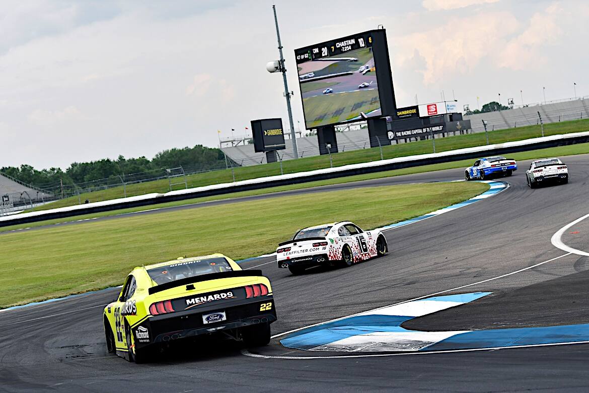 Saturday's NASCAR Xfinity Series race was the first NASCAR race on Indy's road course. Saturday's NASCAR Xfinity Series race was the first NASCAR race on Indy's road course.