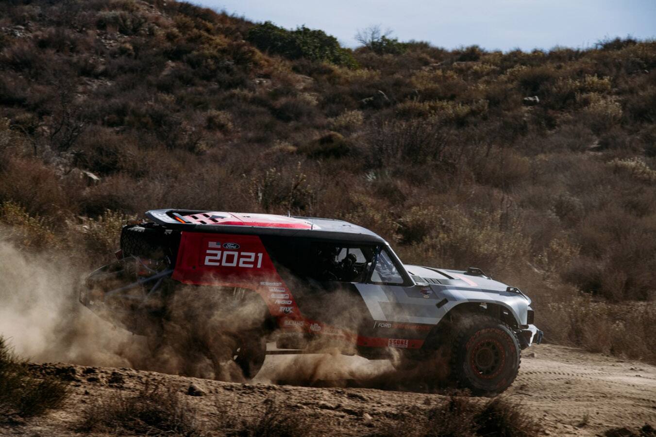 The Bronco R Prototype finished the SCORE-International Baja 1000 in Class 2 in just over 32 hours. The Bronco R Prototype finished the SCORE-International Baja 1000 in Class 2 in just over 32 hours.