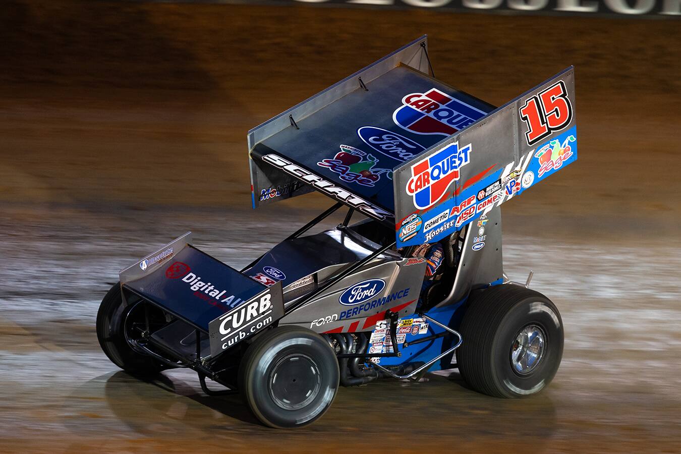 He won Heat #1 on Sunday en route to his runner-up finish in the feature. He won Heat #1 on Sunday en route to his runner-up finish in the feature.