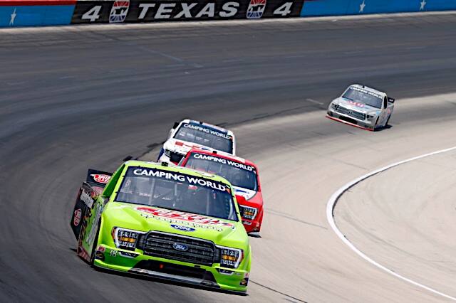 In the NASCAR truck series, Todd Gilliland (seventh) had his sixth top-10 in the last seven races. In the NASCAR truck series, Todd Gilliland (seventh) had his sixth top-10 in the last seven races.