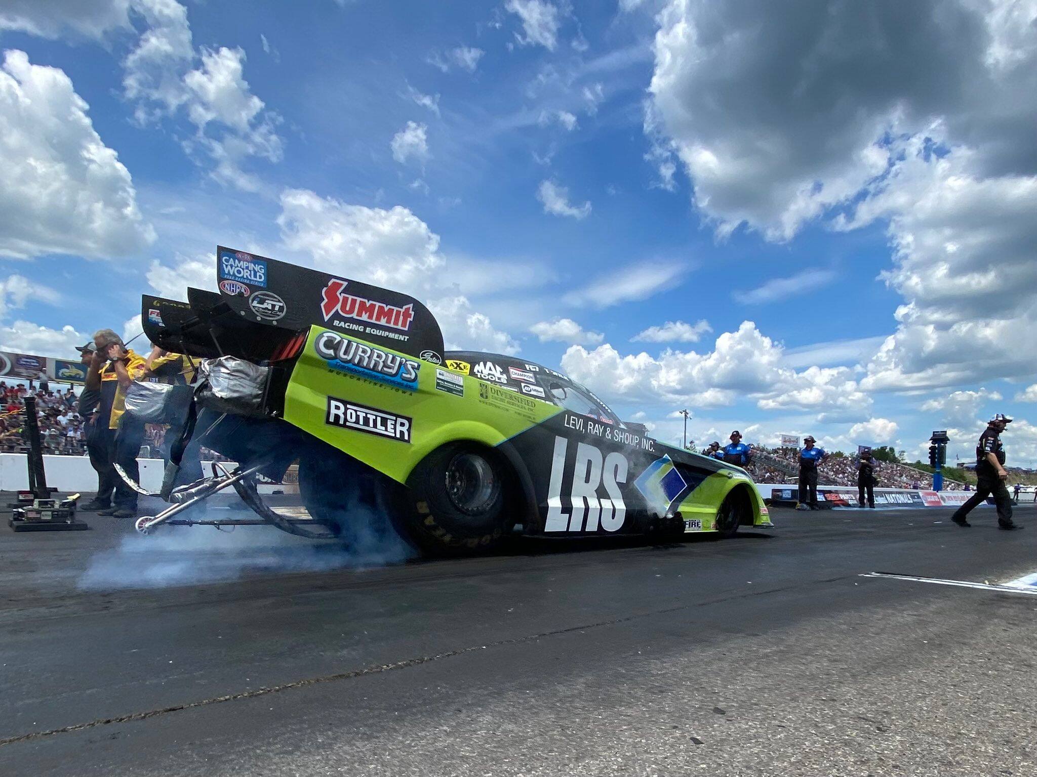 At the NHRA New England Nationals, Tim Wilkerson was the top Ford, advancing to the semifinals. At the NHRA New England Nationals, Tim Wilkerson was the top Ford, advancing to the semifinals.