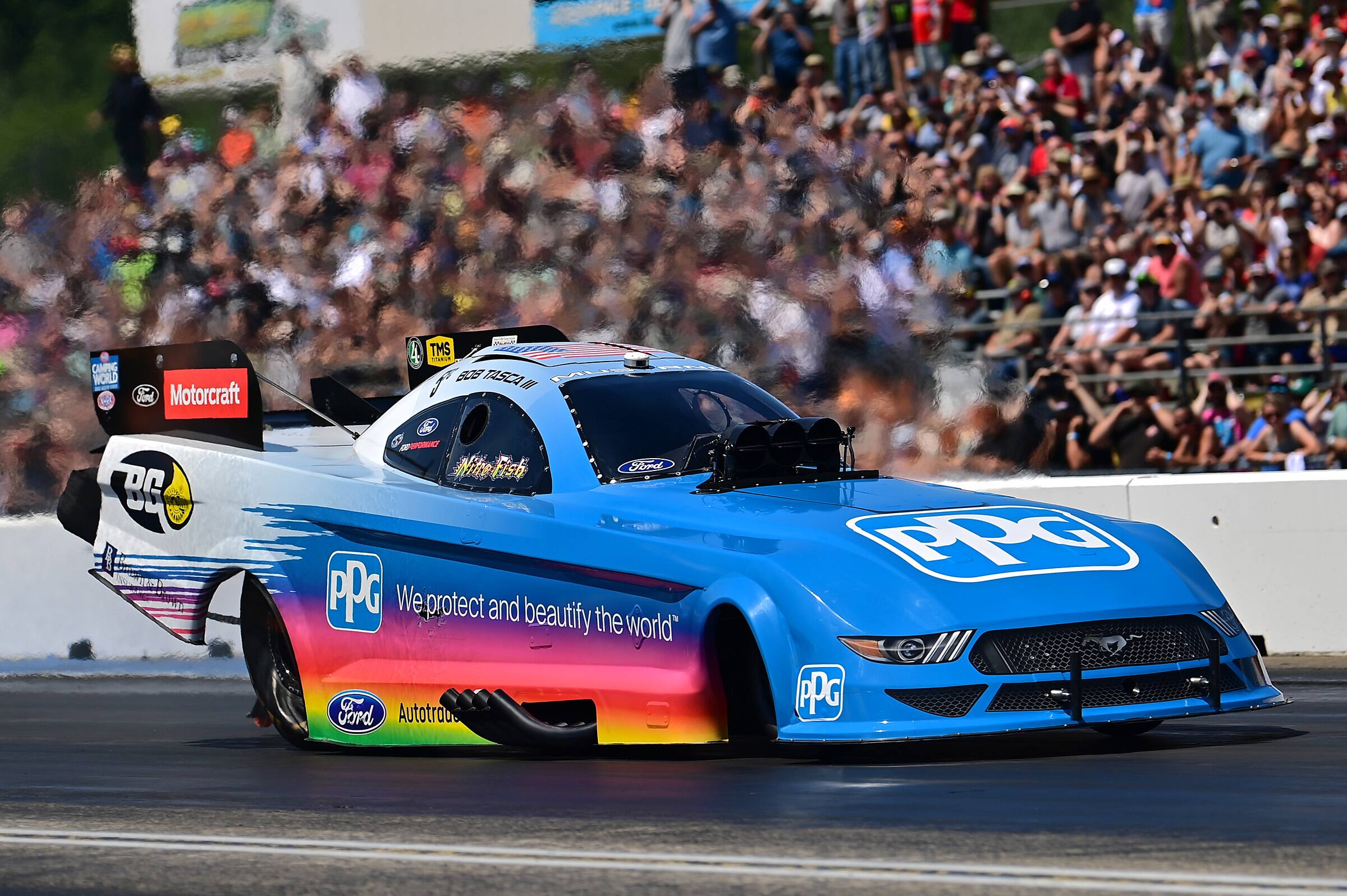 Bob Tasca III made his way to the quarterfinals before being eliminated by Robert Hight. Bob Tasca III made his way to the quarterfinals before being eliminated by Robert Hight.
