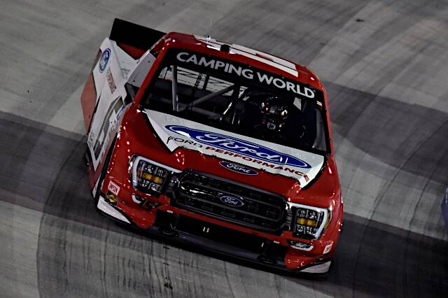 In the NASCAR Camping World Truck Series, Todd Gilliland finished 10th to lead Ford at Bristol. In the NASCAR Camping World Truck Series, Todd Gilliland finished 10th to lead Ford at Bristol.