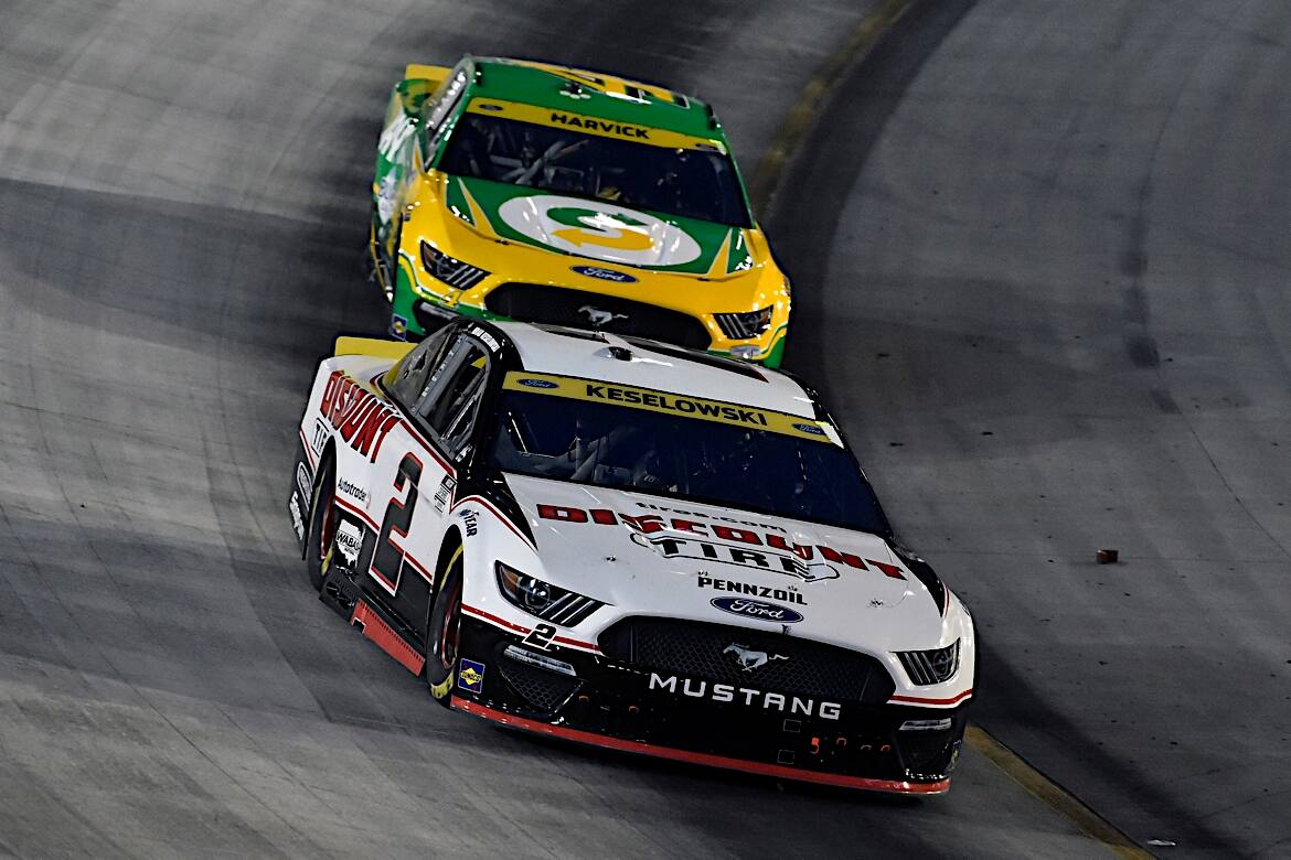 Harvick advanced to the second round of the playoffs, along with Keselowski, Joey Logano and Blaney. Harvick advanced to the second round of the playoffs, along with Keselowski, Joey Logano and Blaney.