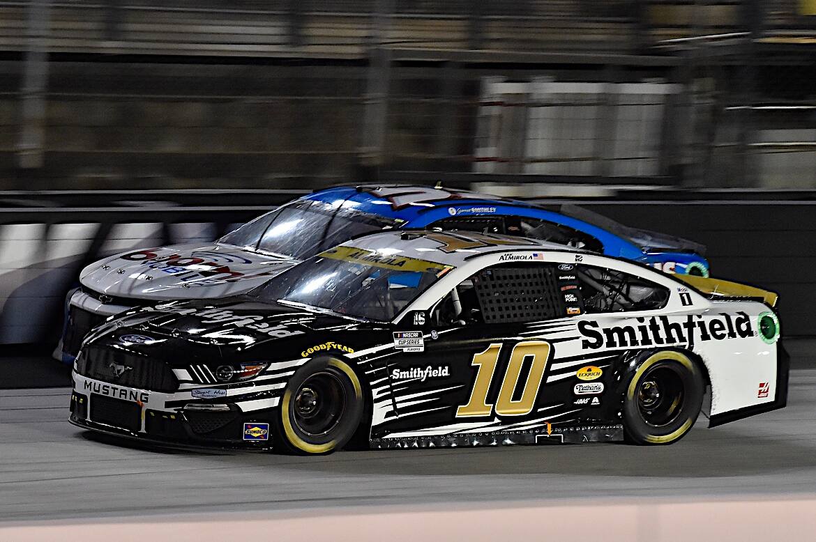 Aric Almirola and Michael McDowell were eliminated. Almirola was just two points short of advancing. Aric Almirola and Michael McDowell were eliminated. Almirola was just two points short of advancing.