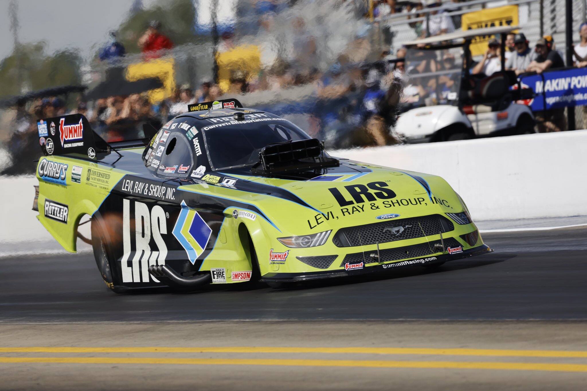 He also set the fastest Funny Car top speed of the weekend. He also set the fastest Funny Car top speed of the weekend.